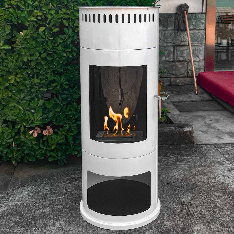 Напольный биокамин Totem BioFire, белый Напольный биокамин Totem BioFire, белый