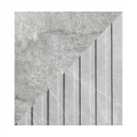 Тумба под ТВ с биокамином SteelHeat IMOLA IMPULSE 140 см (корпус Серый бетон / фасады Мрамор)