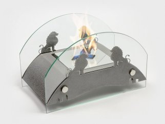 Биокамин Lux Fire Царский мост S серебро