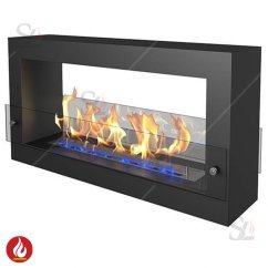 Биокамин QUARTER 900 Черный (стекло)